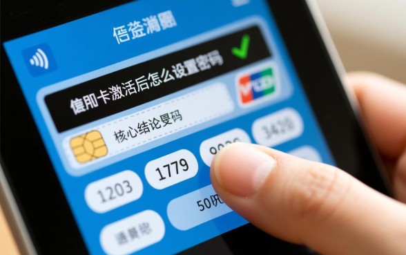 信用卡激活后怎么设置密码