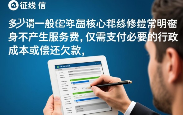 修复个人征信一般要多少钱