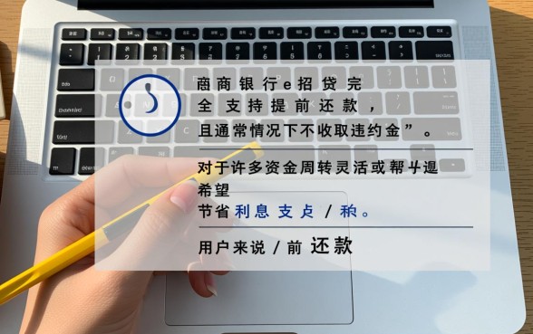 招行e招贷可以提前还款吗