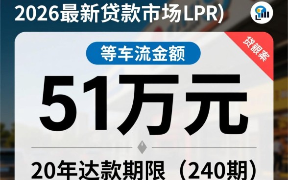 贷款51万20年月供多少