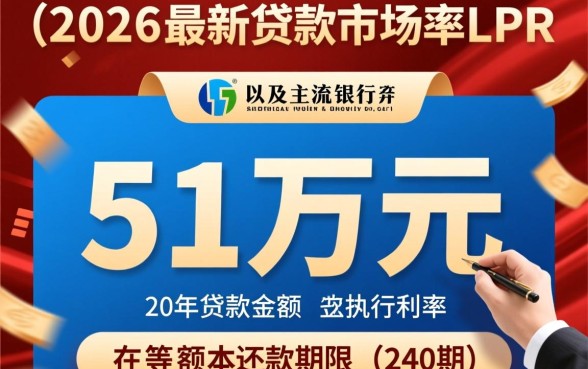 贷款51万20年月供多少