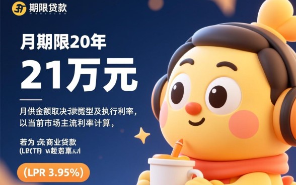 贷款21万20年月供多少