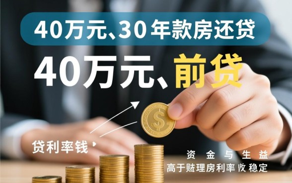 贷款40万30年提前还款划算吗
