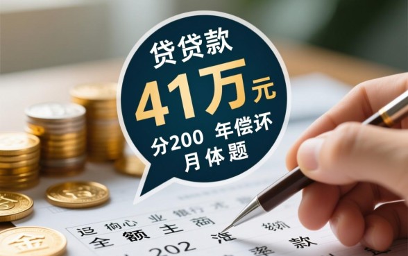 贷款41万20年月供多少