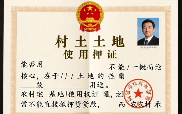 农村土地证抵押贷款需要什么条件