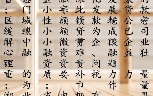 湖北长江小额贷款有限公司怎么样