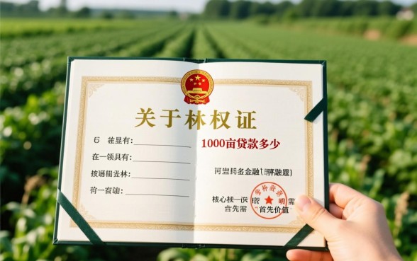 林权证1000亩贷款多少 林权证1000亩贷款多少