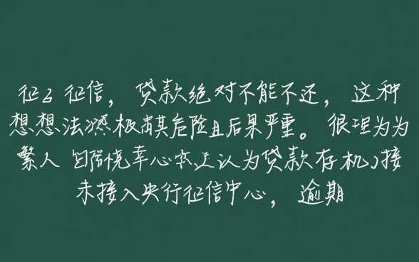 不上征信的贷款可以不还吗