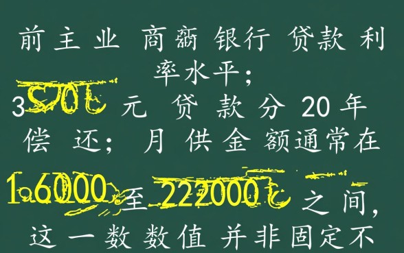 三十万贷款二十年月供多少