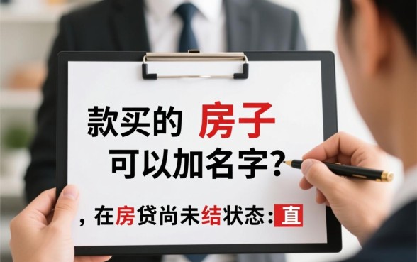 贷款买的房子可以加名字吗