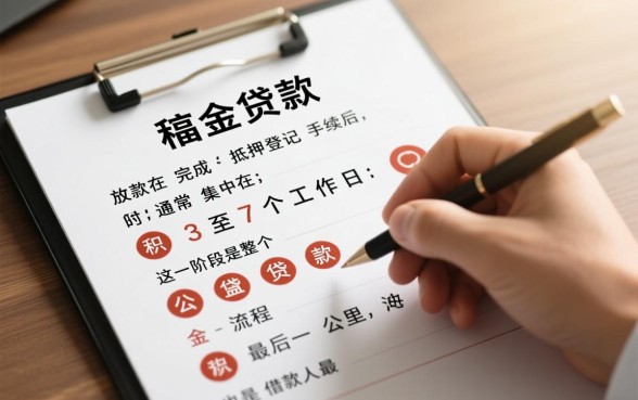 公积金贷款抵押后多久放款