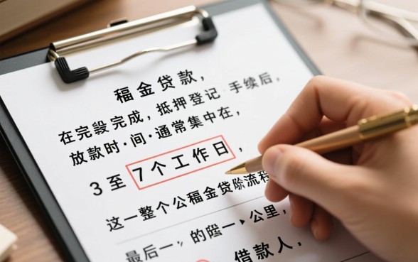 公积金贷款抵押后多久放款