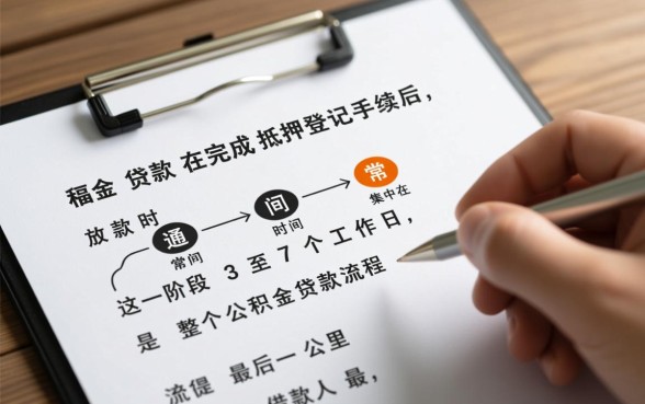 公积金贷款抵押后多久放款