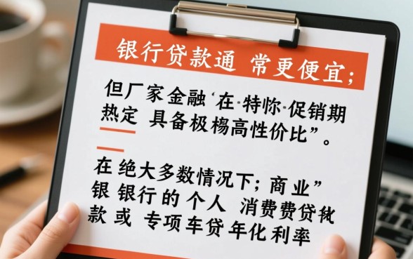 车贷便宜还是银行贷款便宜