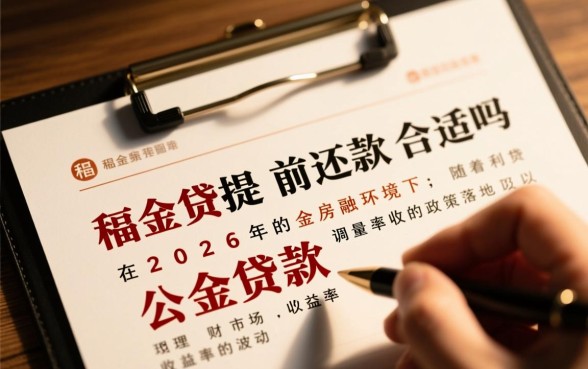 公积金贷款提前还款合适吗