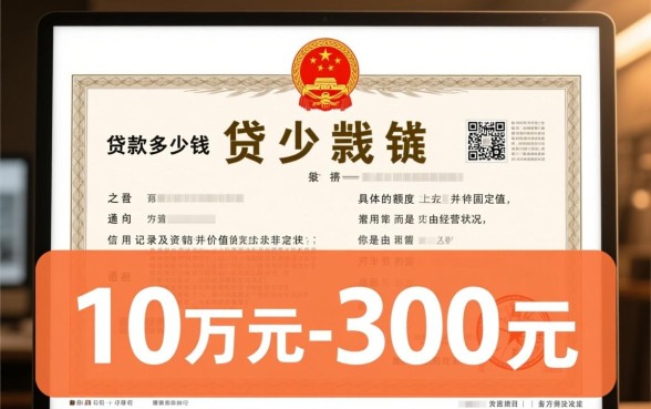 个体营业执照能贷款多少钱