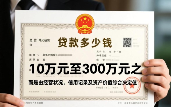 个体营业执照能贷款多少钱