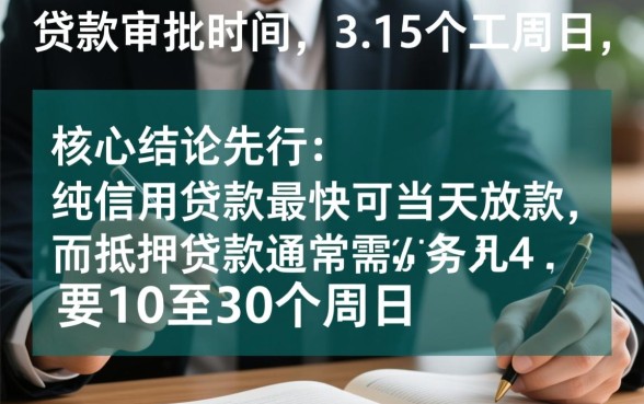 银行贷款一般多久能批下来