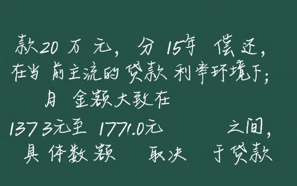 贷款20万15年月供多少,贷款计算器怎么算利息? 贷款20万15年月供多少