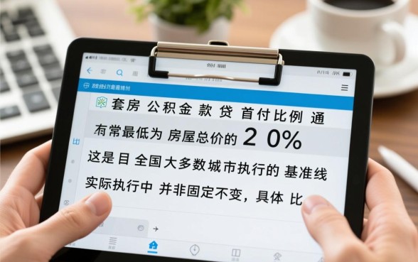 首套房公积金贷款首付比例是多少