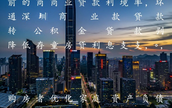 深圳商业贷款转公积金贷款