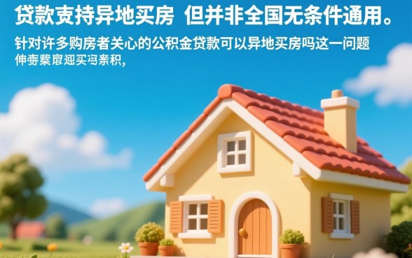 异地公积金贷款需要什么条件