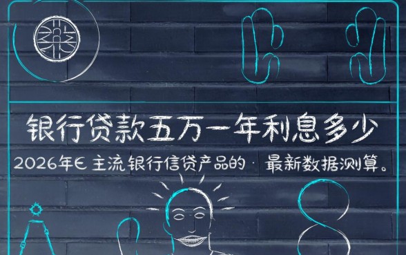银行贷款五万一年利息多少