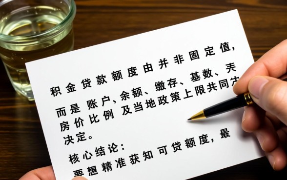 公积金贷款额度计算公式是什么