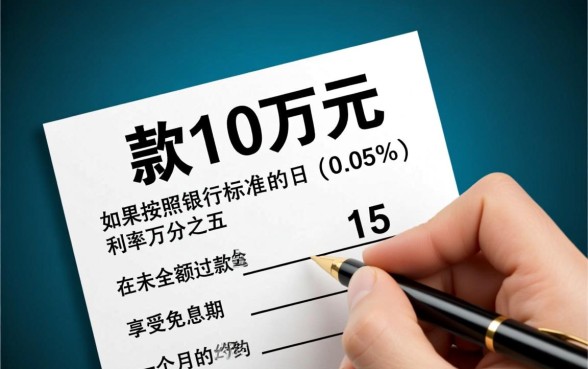 信用卡10万一个月利息