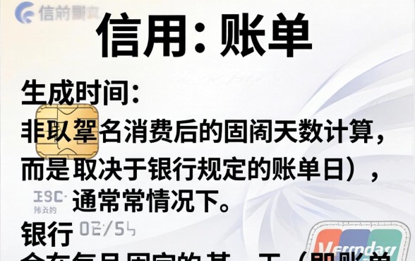 信用卡消费后多久出账单