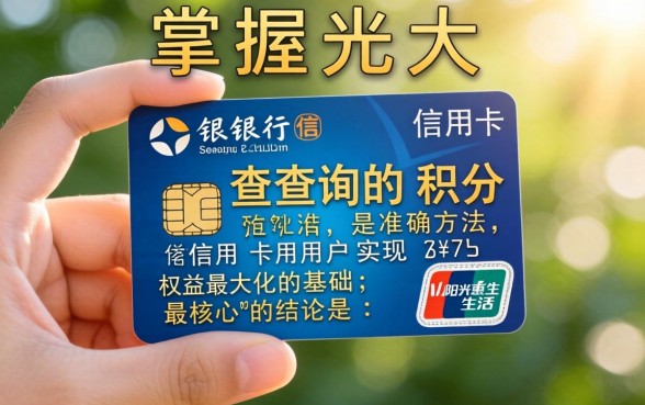 光大银行信用卡积分怎么查