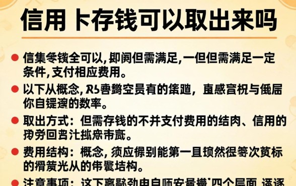 信用卡存钱可以取出来吗