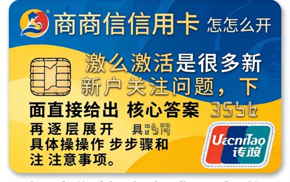 招商信用卡怎么开卡激活