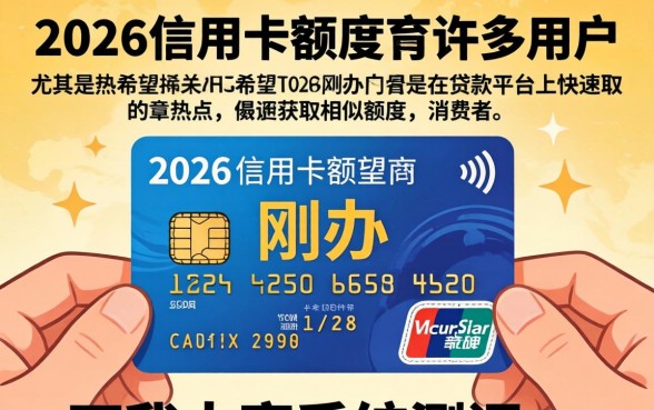 刚办的信用卡额度一般是多少