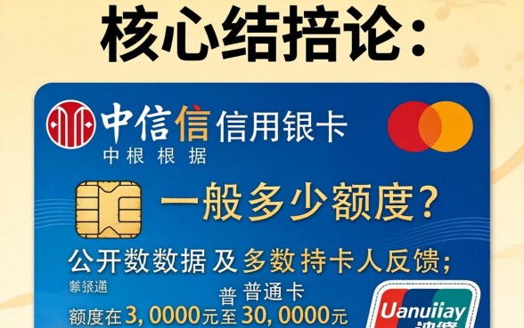 中信信用卡额度一般是多少