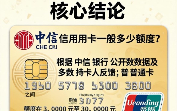 中信信用卡额度一般是多少