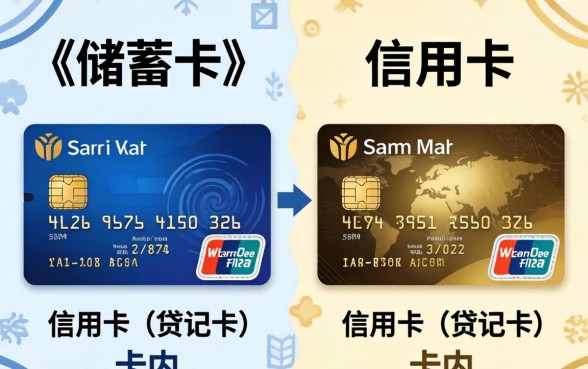 储蓄卡和信用卡怎么区分