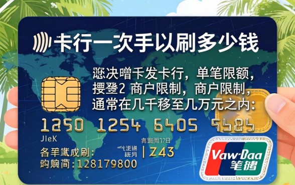 信用卡一次可以刷多少钱