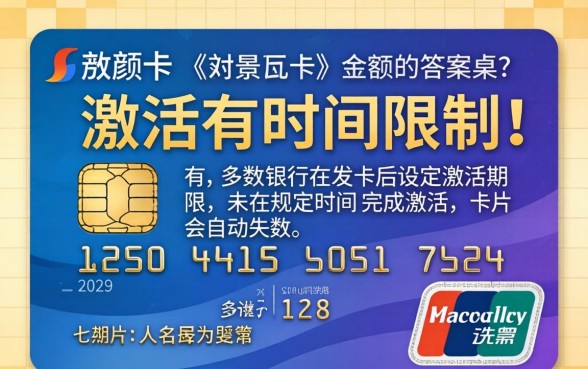 信用卡激活有时间限制吗,信用卡激活需要多久 信用卡激活有时间限制吗