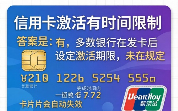 信用卡激活有时间限制吗,信用卡激活需要多久 信用卡激活有时间限制吗