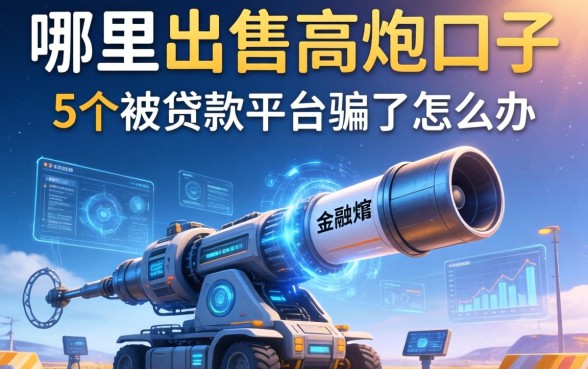 哪里有出售高炮口子的，例举5个被贷款平台骗了怎么办