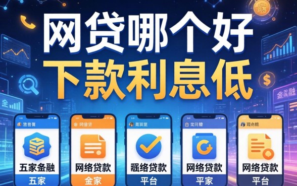 网贷哪个好下款利息低，解答五家网络贷款平台
