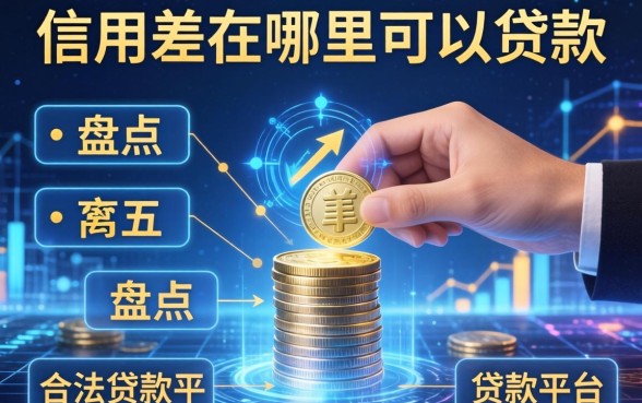 信用差在哪里可以贷款，盘点五个合法贷款平台