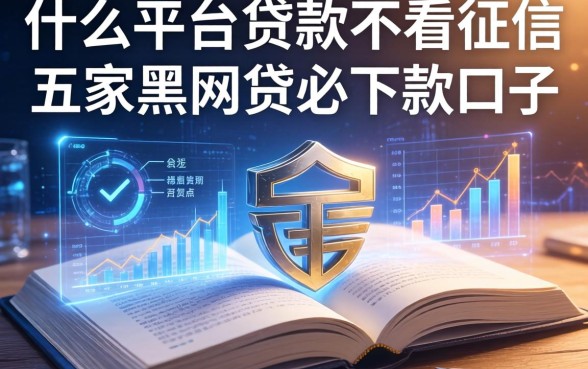 什么平台贷款不看征信，解答五家黑网贷必下款口子
