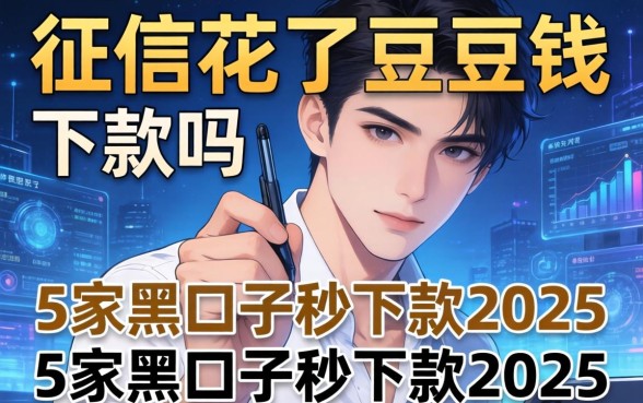 征信花了豆豆钱下款吗，阐述5家黑口子秒下款2025