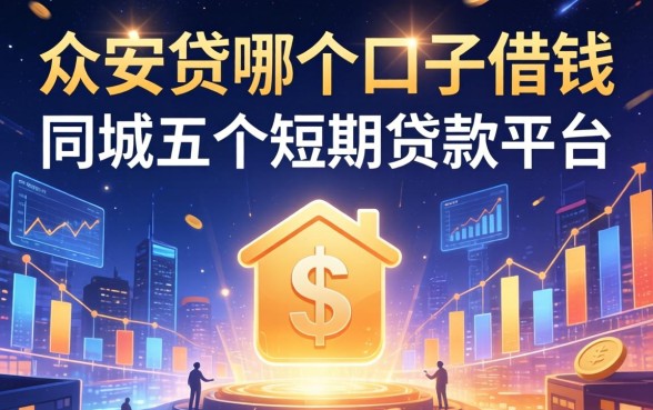众安贷在哪个口子借钱，同城五个短期贷款平台
