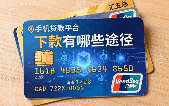 信用卡下款有哪些途径，汇总五个手机贷款平台