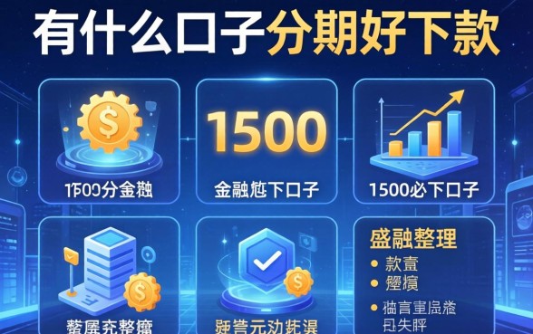 有什么口子分期好下款，整理五个1500必下口子