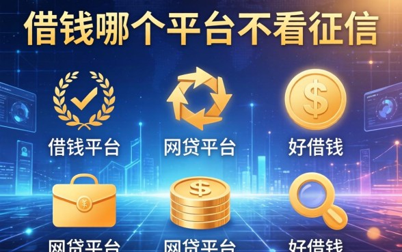 借钱哪个平台不看征信，总结五个网贷平台好借钱