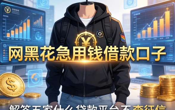 网黑花急用钱借款口子，解答五家什么贷款平台不查征信